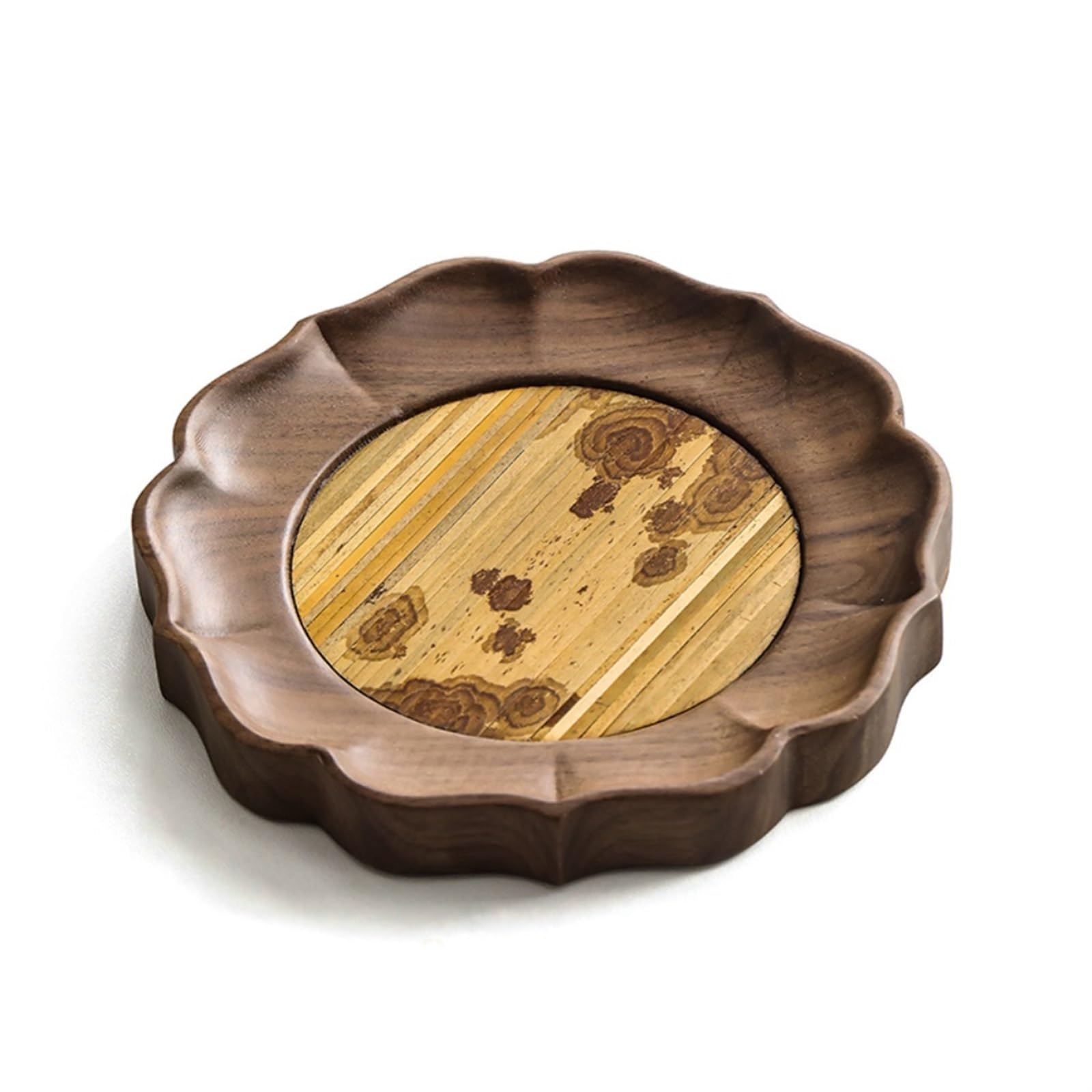 GTHTUHFD Kung Fu Tea Tray Solid Wood Snack Tray Chinese Tea Tray Household Teapot Base Suitable For Kitchen, Cafe, Office Tea Room Tray