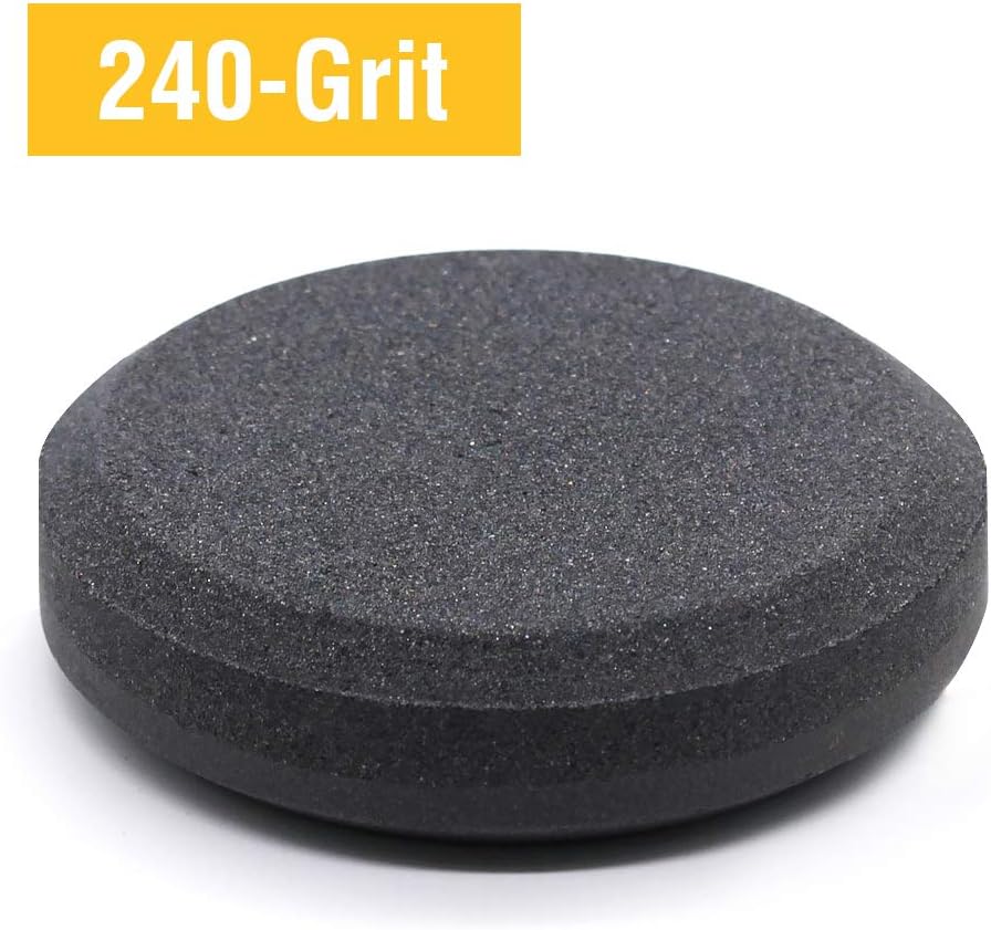 Ugotfeels Dual Grit Multi-Purpose Axe Sharpener& Hatchet Sharpening Stone Grinding Tool, Coarse/Fine | 240 Grits & 400 Grits on Each Side | 2-Pack