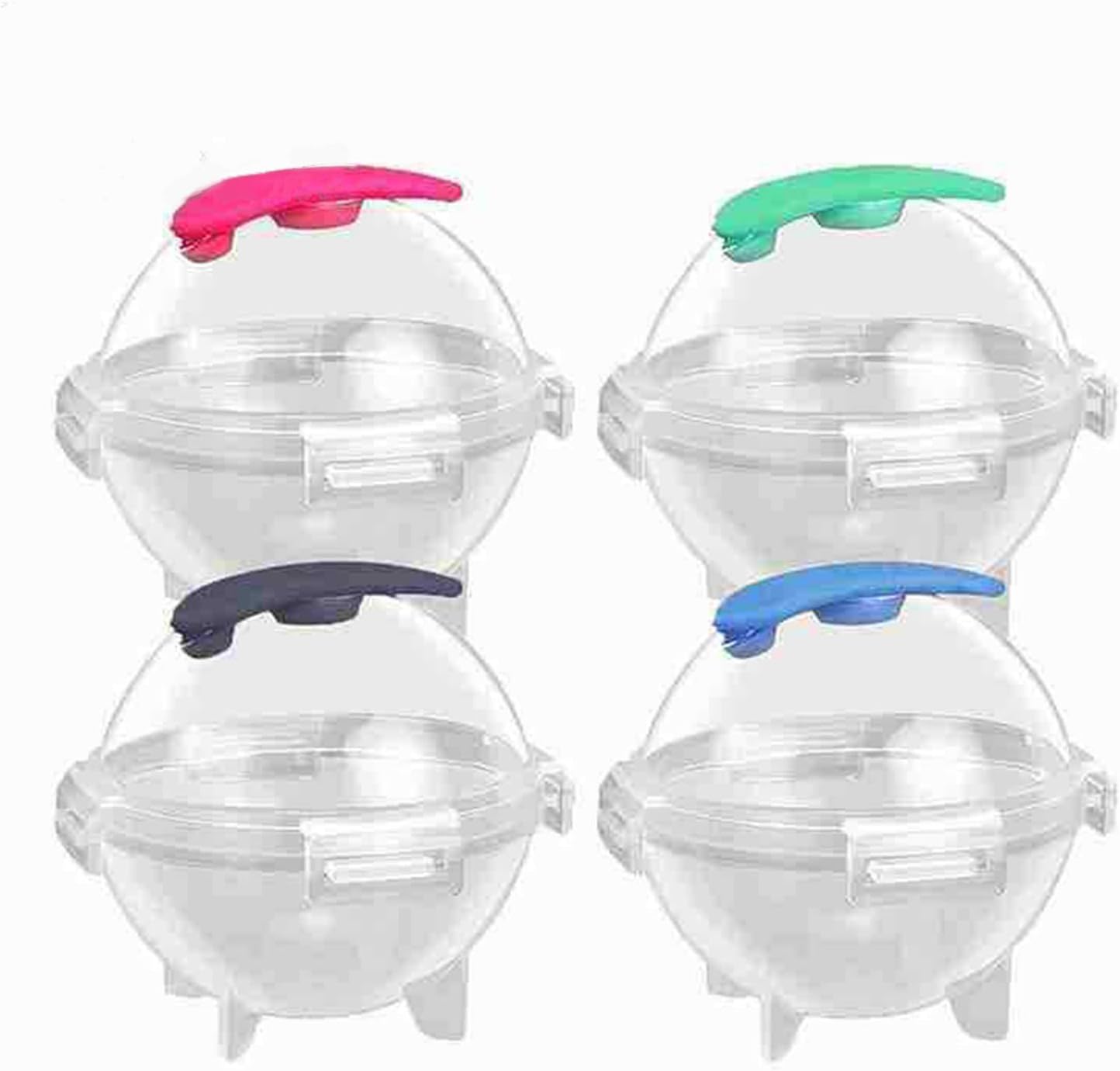 製氷皿 製氷器 ふた付きシリコン 丸い氷 製氷機 お茶やお酒用 直径4 8cm 丸氷 アイスボール アイストレー 氷が作れる アイスクリーム アイスドリンク アイスビール ウィスキー などに対応 製氷器 4pcs 4 8cm Faz Co Zm