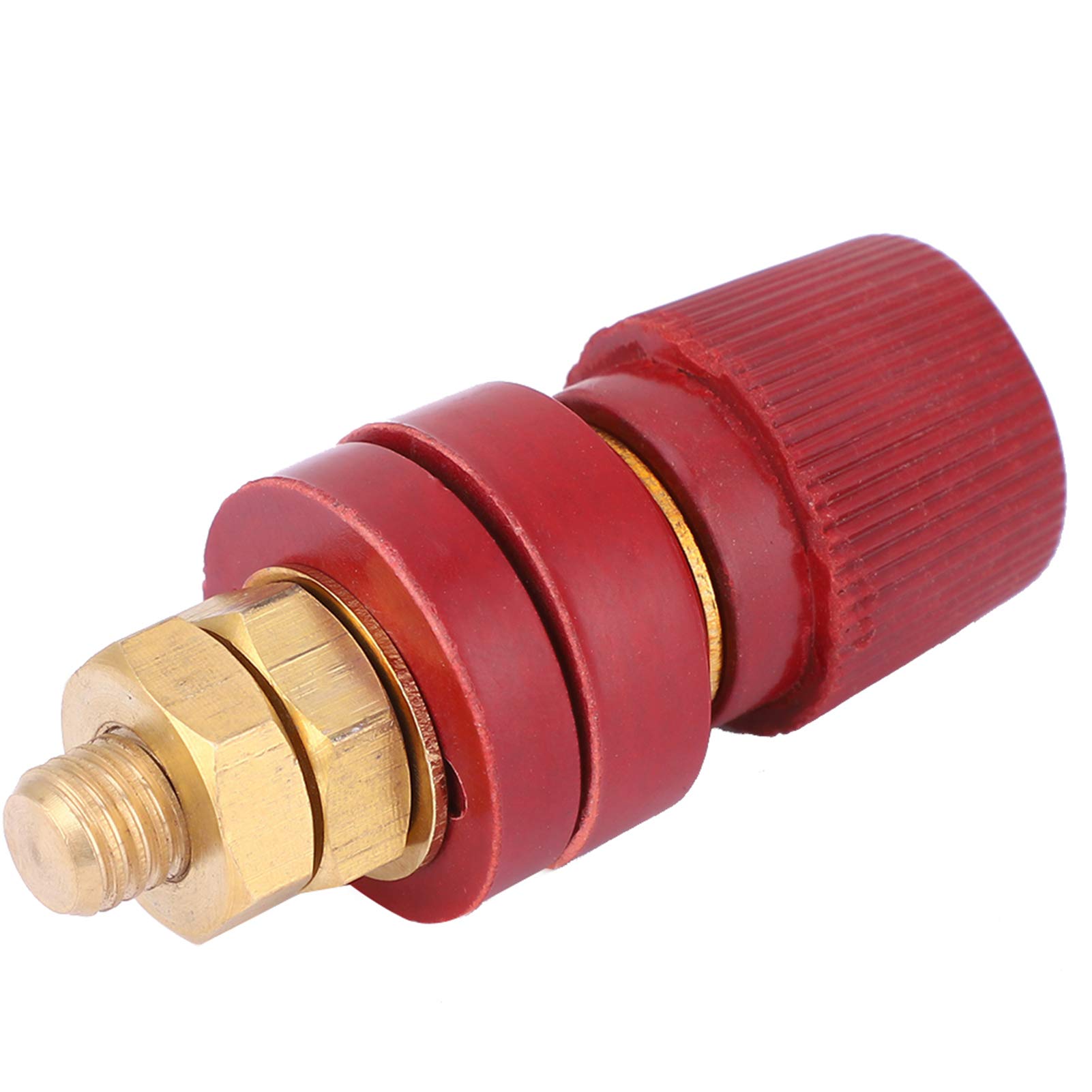 Terminale batteria 2 pezzi, 555 Terminale in ottone Morsetto per legatura M8 Prigioniero Batteria remota Binding Post Power Junction Post Kit terminale connettore, M8 Vite in rame Regolatore di ten