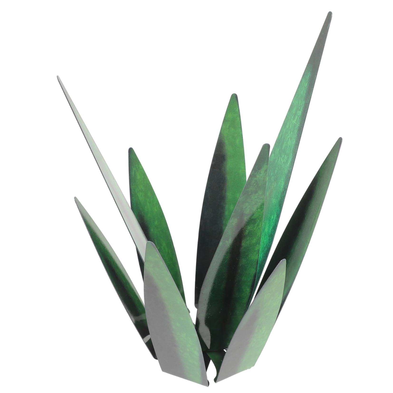 BESPORTBLE Ornement Plante Grasse Artificielle en Métal Vert, Décor Créatif pour Jardin, Bureau et Restaurants, Facile à Nettoyer