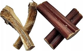 Lucze, Welpen Kauknochen, 4 Stück, Kauartikel für kleine Hunde und Welpen, Ochsenziemer und Rippenknochen Mini Mix, 100 % Natürlich, Getreidefrei, Schonend Getrocknet, Premium Hundesnack product image
