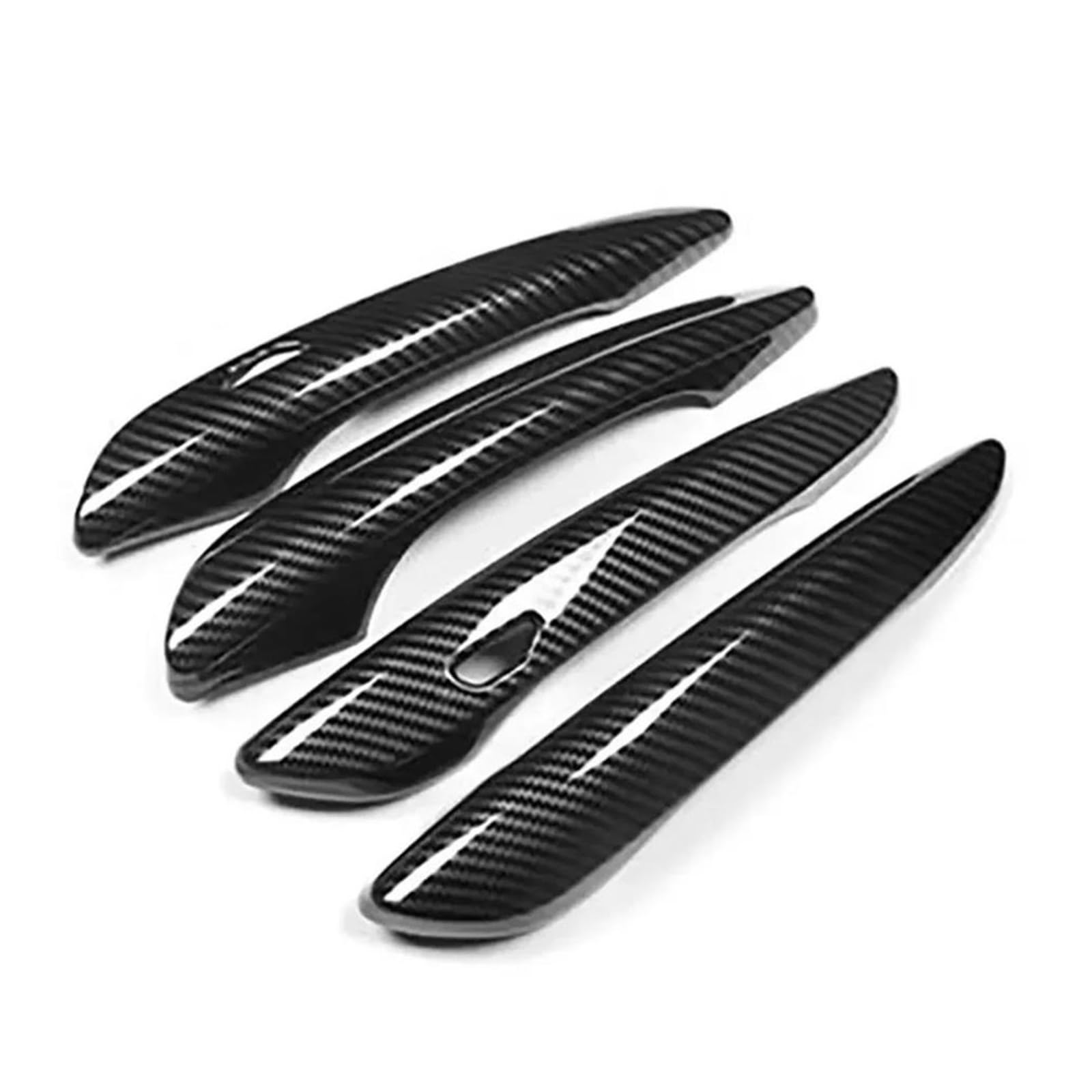 Mtvtfecewg Carbon Fiber Texture Car Door Handle Cover Exterior Moulding Trim For Mazda 3 Hatchback Sedan (Bp) 2020-2022 Cx-30 (Dm) 2019-2023 (Carbon Fiber Texture)