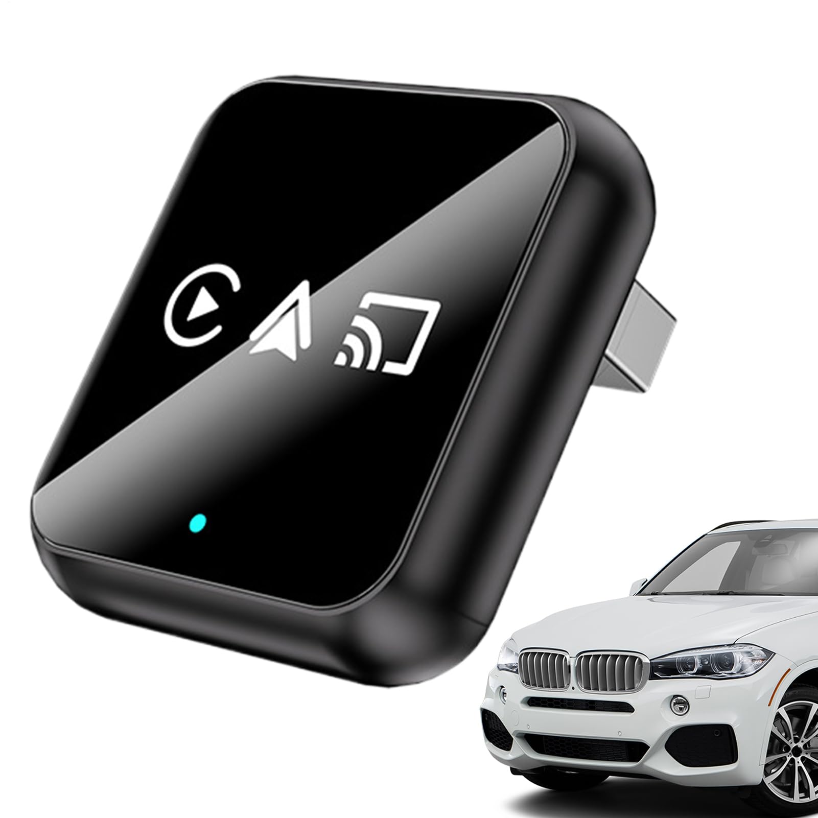 Kabelloser Auto-Adapter Auto-Video-Zubehör | Bildschirmspiegelungs-Adapter für Autos LKW, Wohnmobile, SUVs, Pendler, Reisende, Autobahn