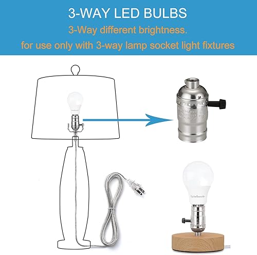 Miniatura 7 de Bombillas de 3 vías equivalente a 30 70 100 W, bombilla LED estándar A19 para interiores, blanco cálido 3000 K, bombilla de eficiencia energética de