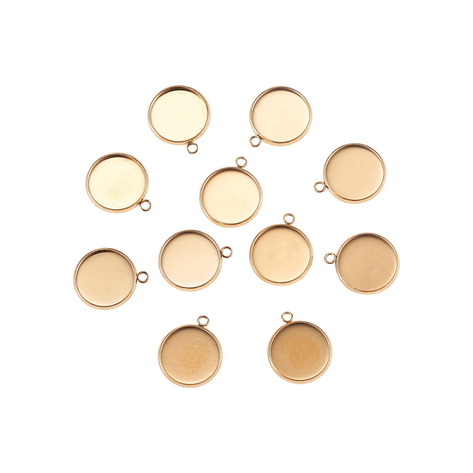 Airssory Cabochon Tray Bezel Setting Charms Pendants Link