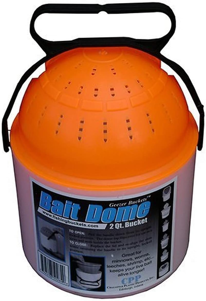 Challenge 50284 2 Quart Bait Dome, White/blue