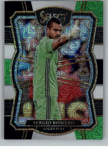 2017-18 Select Multi-Color Soccer #113 Sergio Romero Argentina Mezzanine Official Futbol Trading Card From Panini America