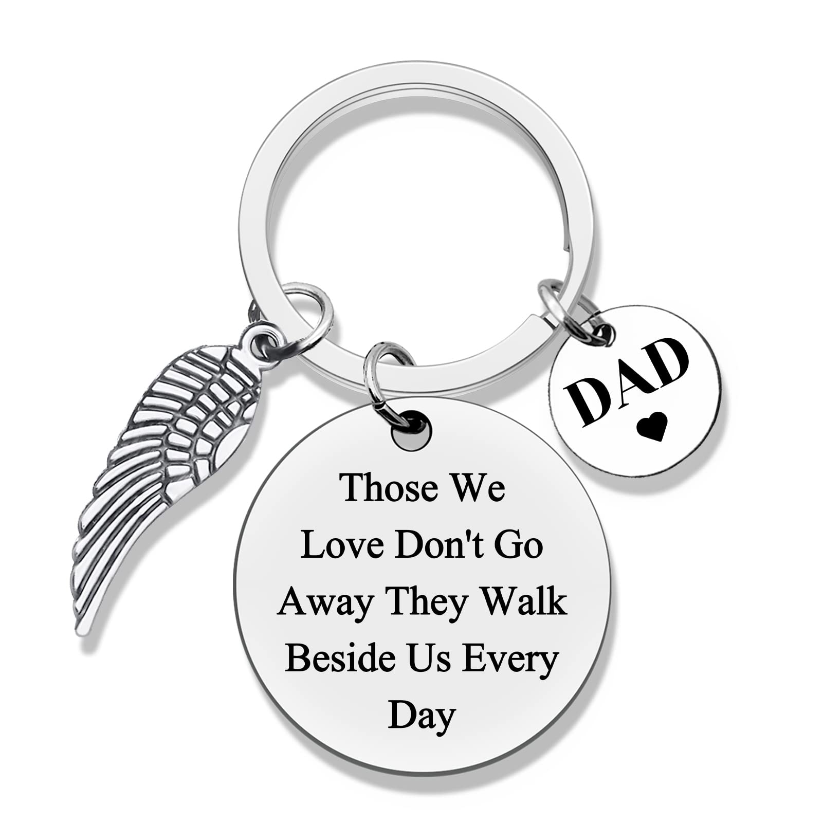 JielahuaMemorial Gifts for Loss of Dad In Memory of Dad Gifts Dad Memorial Keyring Grief Gifts for Loss of Father Dad Remembrance Gift for Daughter Son Bereavement Gifts Sympathy Gift Funeral Gifts