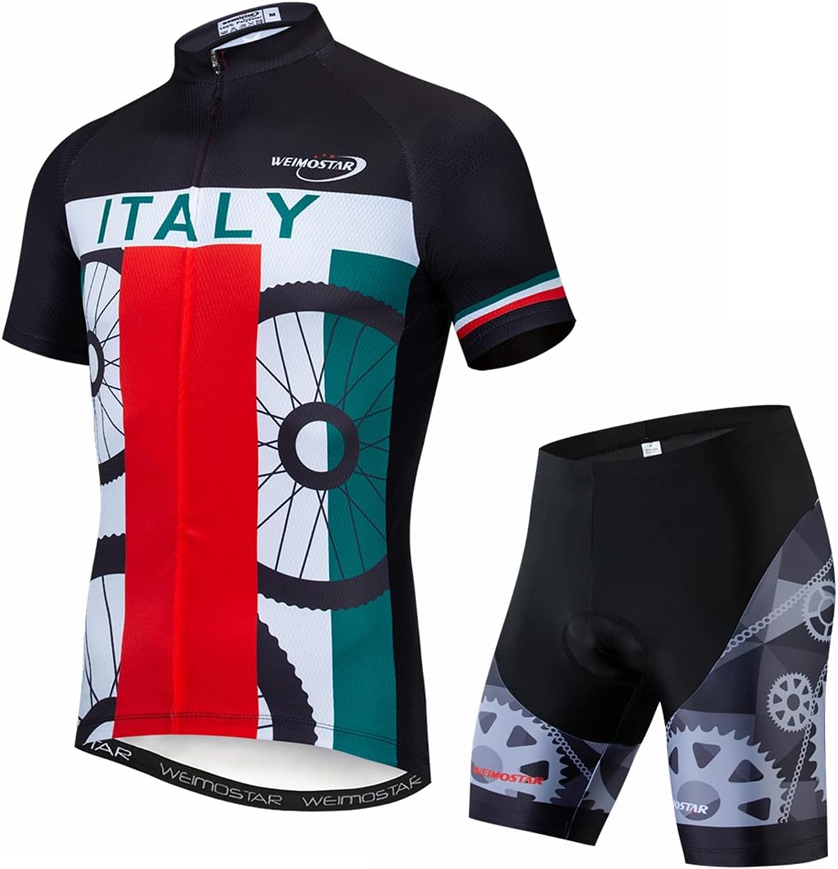 Men Cycling Jersey Set Summer Short Sleeve Mountain Bike Clothes MTB Jersey Bike Suits Quick Dry Breathable