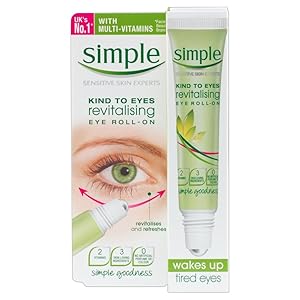 Simple Kind to Eyes Revitalising Eye Roll-On - Buy on Amazon UK - best eye cream dark circles uk