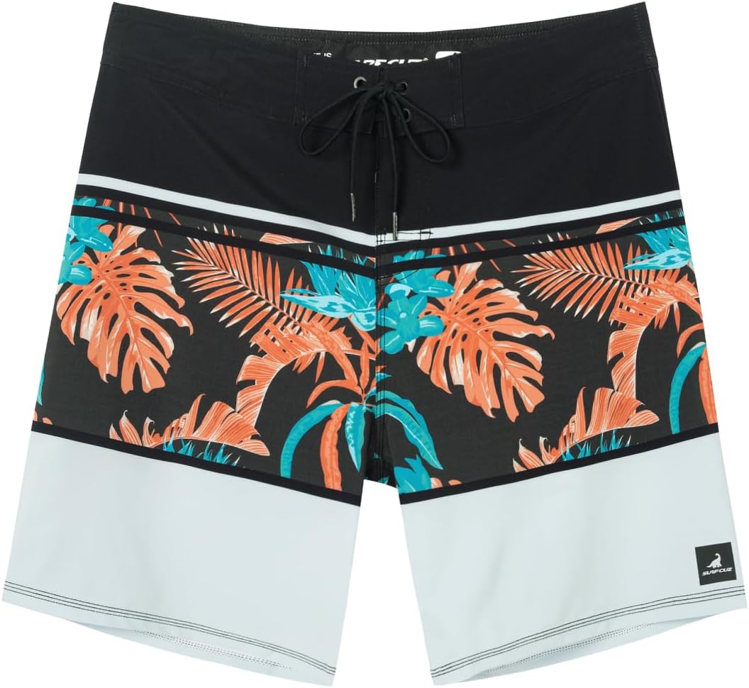 SURF CUZMen's Board Short Beach Short 4-Way Stretch Swim Short