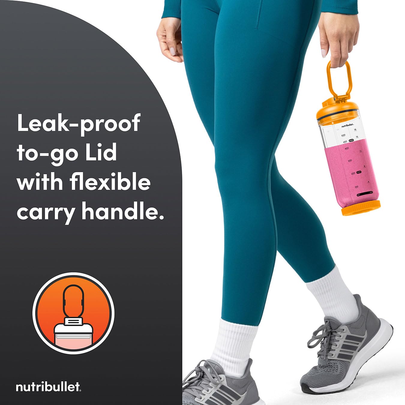 nutribullet Flex - Licuadora portátil en colaboración con McLaren Formula 1 Team & Mastercard - Naranja papaya - 600 ml de alta capacidad - Licuadora de viaje compacta con cuchillas desmontables e