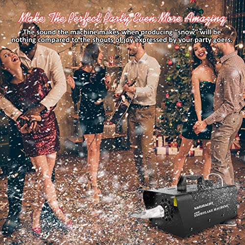 naturalife snow machine 650w high output snowflake maker with wired remote control great machine for christmas wedding party stage effect