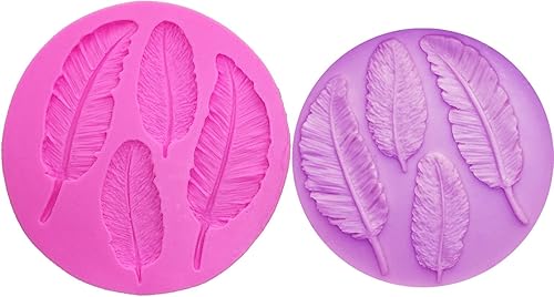 Miniatura 6 de Molde de plumas de pájaros 3D, moldes de silicona 100% de grado alimenticio, antiadherentes, decoración de tartas, chocolate, chicle de caramelo,