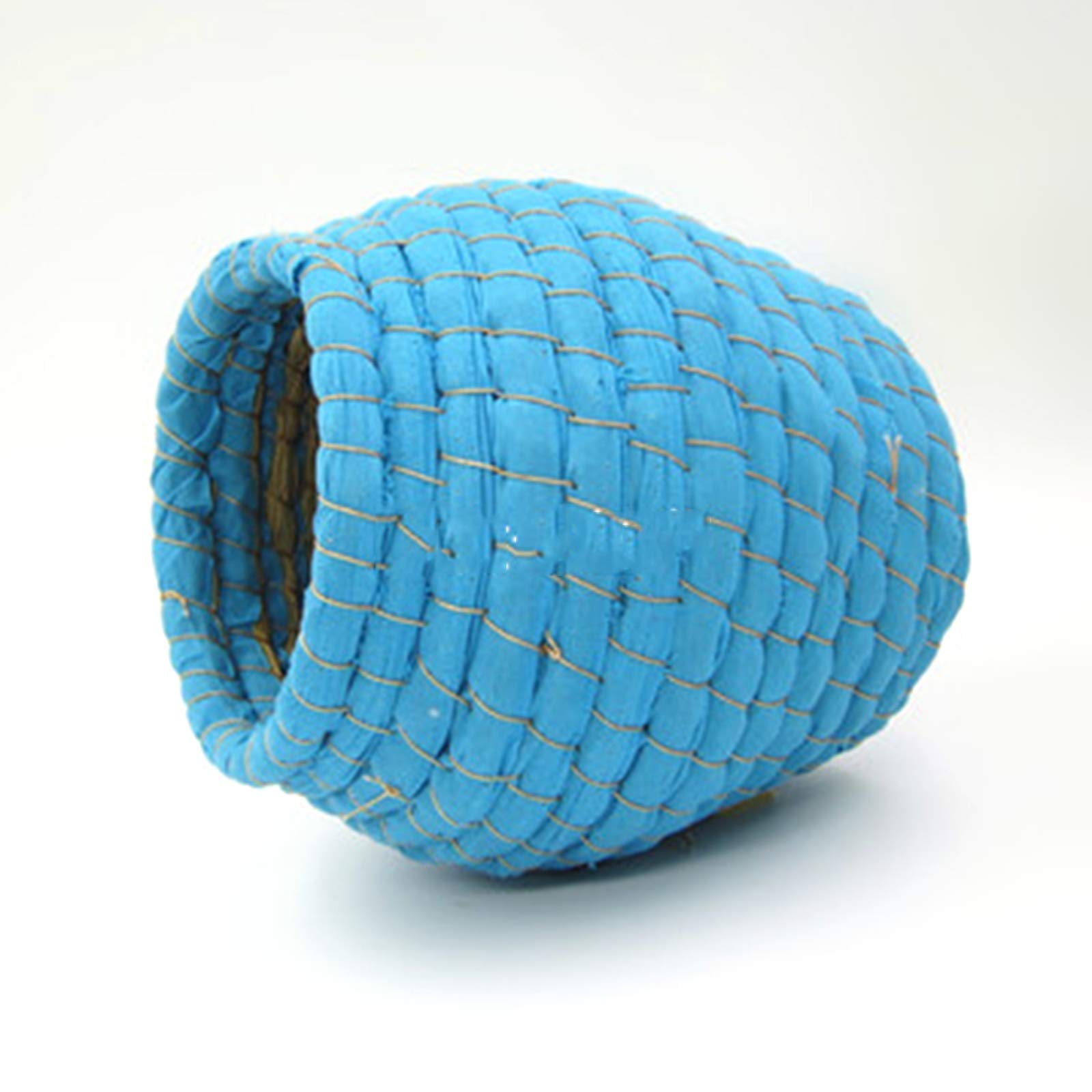 Casa para pájaros Nido para pájaros Tejido a Mano, Casa para pájaros Envuelta en Tela de algodón, Nido para pájaros para Mascotas cómodo y cálido (Color: Verde)