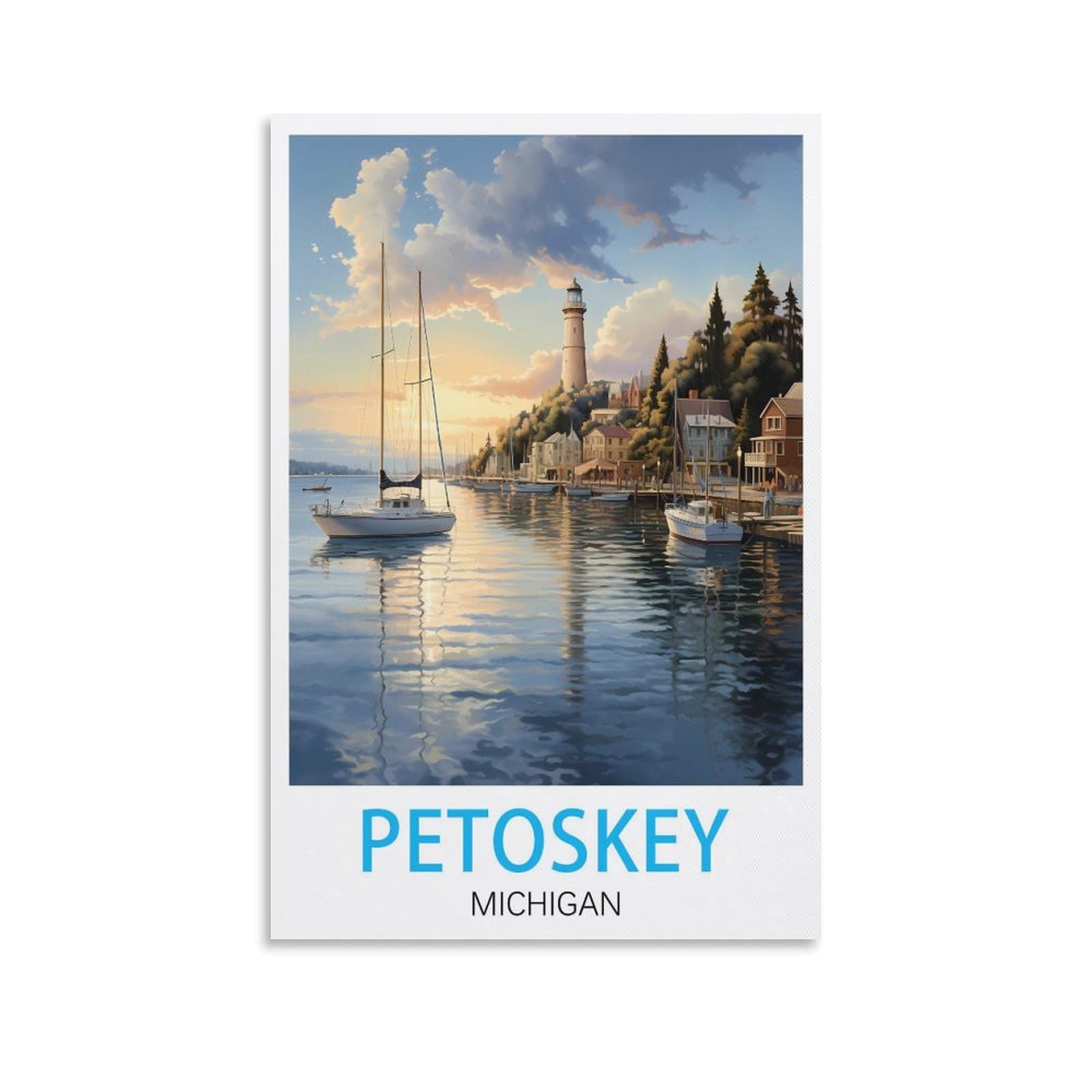 Funny Tin Signs,Petoskey Michigan,Funny Vintage Metal Sign Plaqu Poster Wall Art Pub Bar Kitchen Garden Bathroom Home Decor 15x30cm