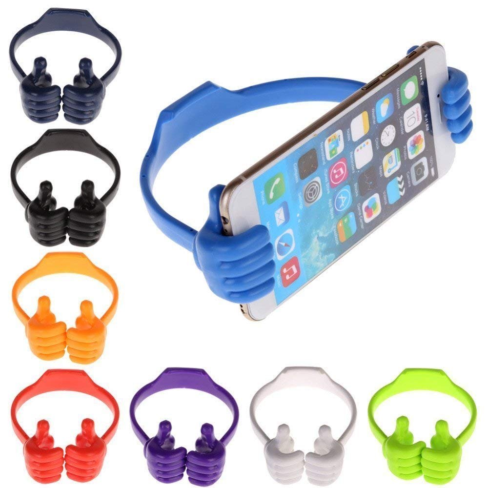 MELANA Thumbs up OK Thumb Tabletop Mobile Holder Stand for Smart Phone, Mobiles & Tablet for Mobile Holding Stand for Watching Videos, Online Class, Playing Games & Reading E-Books Multicolor MELANA Thumbs up OK Thumb Tabletop Mobile Holder Stand for Smart Phone, Mobiles & Tablet for Mobile Holding Stand for Watching Videos, Online Class, Playing Games & Reading E-Books Multicolor