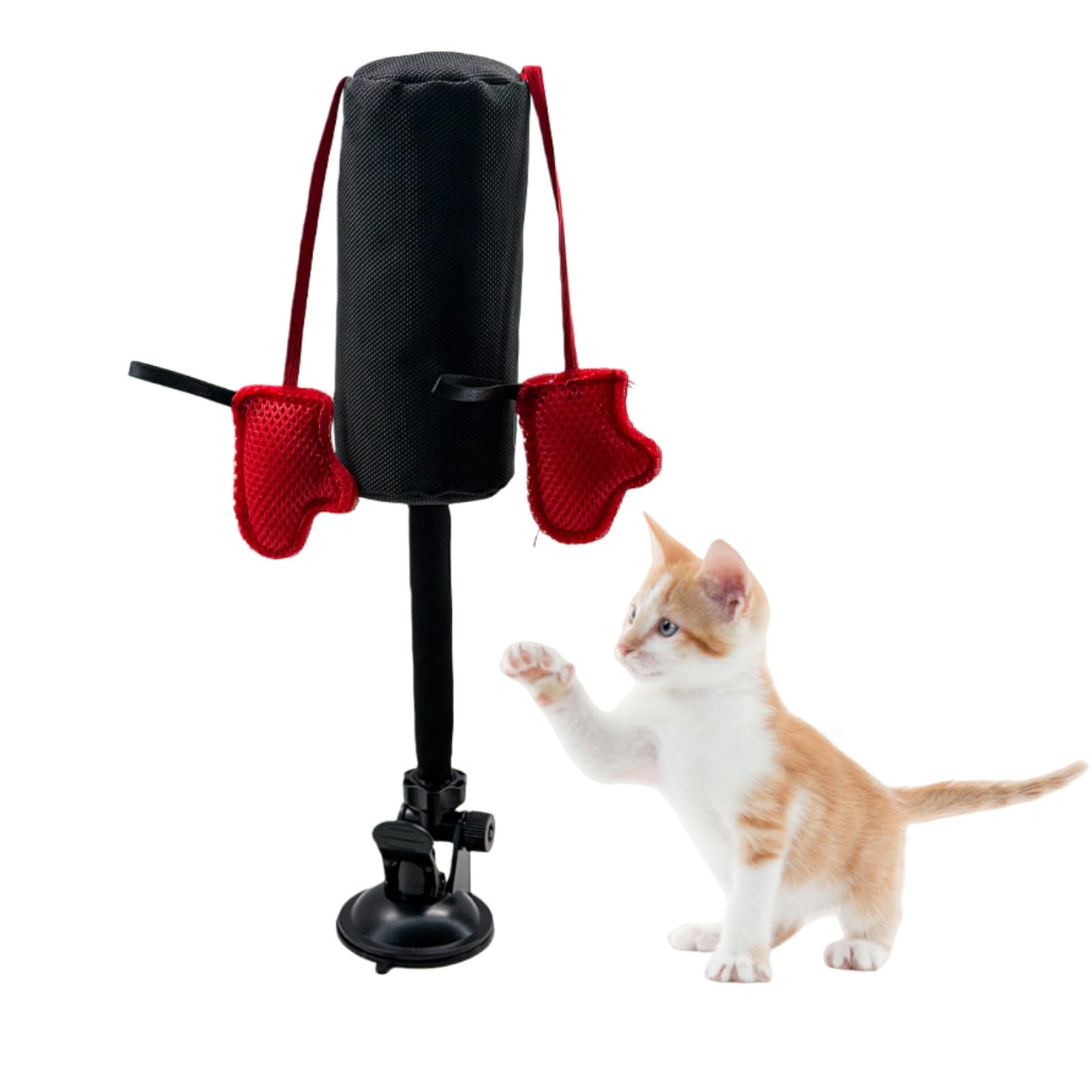 Cat Punching Bag Toy, Funny Interactive Cats Toys With Gloves Interactive Kitten Boxing Toys Creative Pet toys for Cat Dog All (A)
