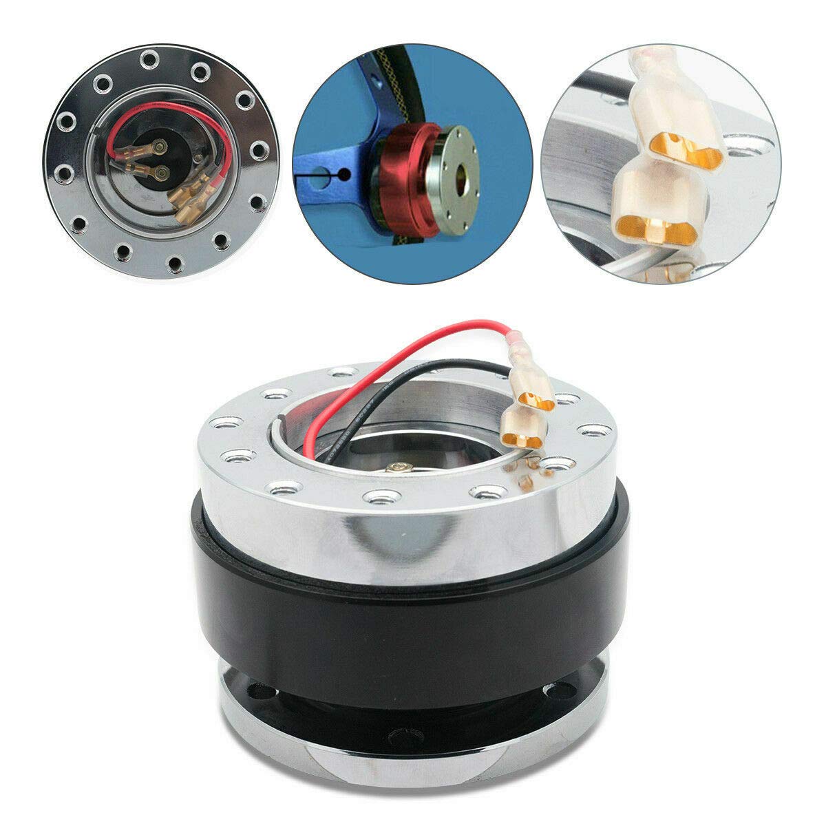 Kit adaptador de cubo de liberación rápida para volante de coche universal