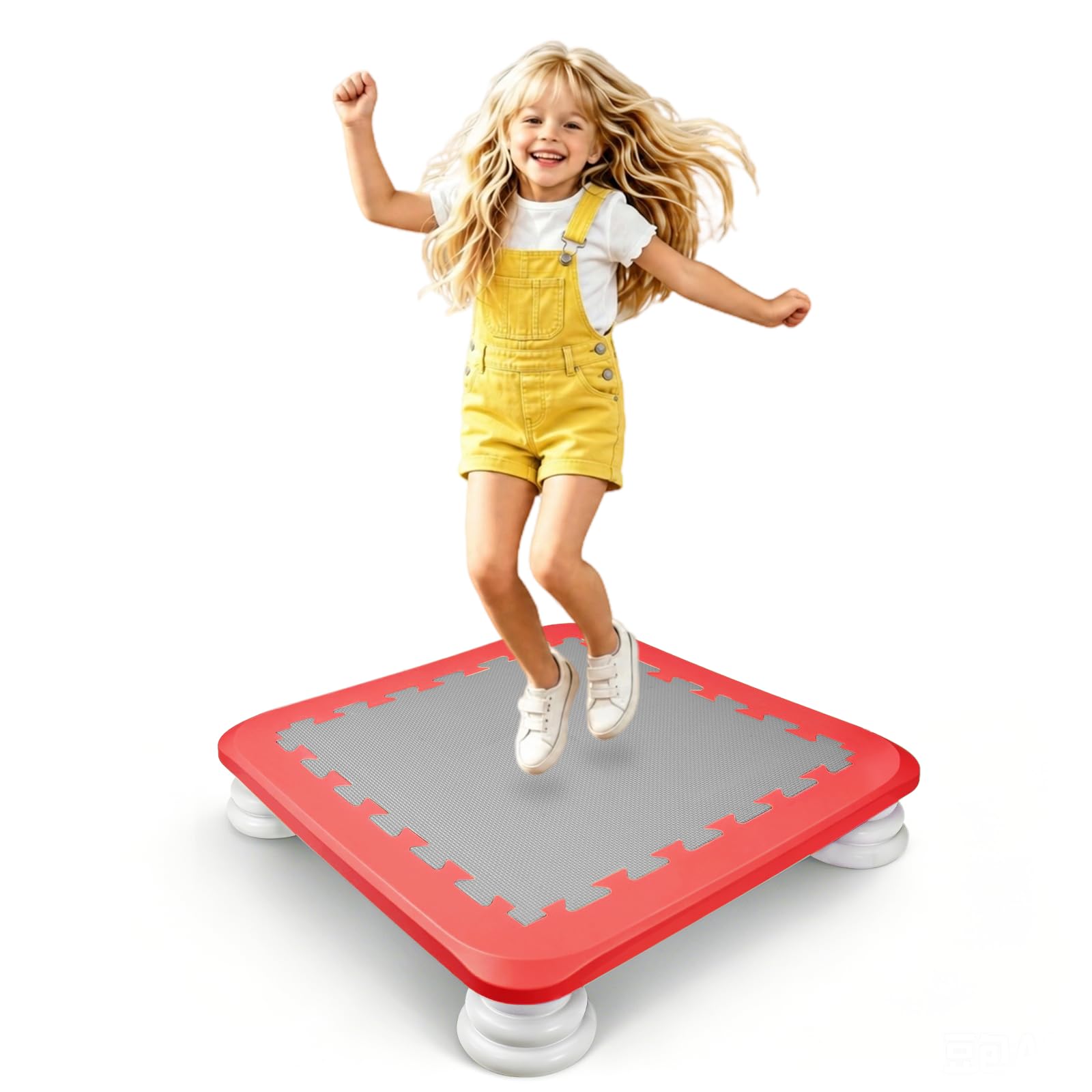 Sensory Trampoline Indoor, Mini Trampoline for Kids, Bounce Board, Toddlers Trampoline Indoor Outdoor, Sensory Toys, Autism Sensory Products