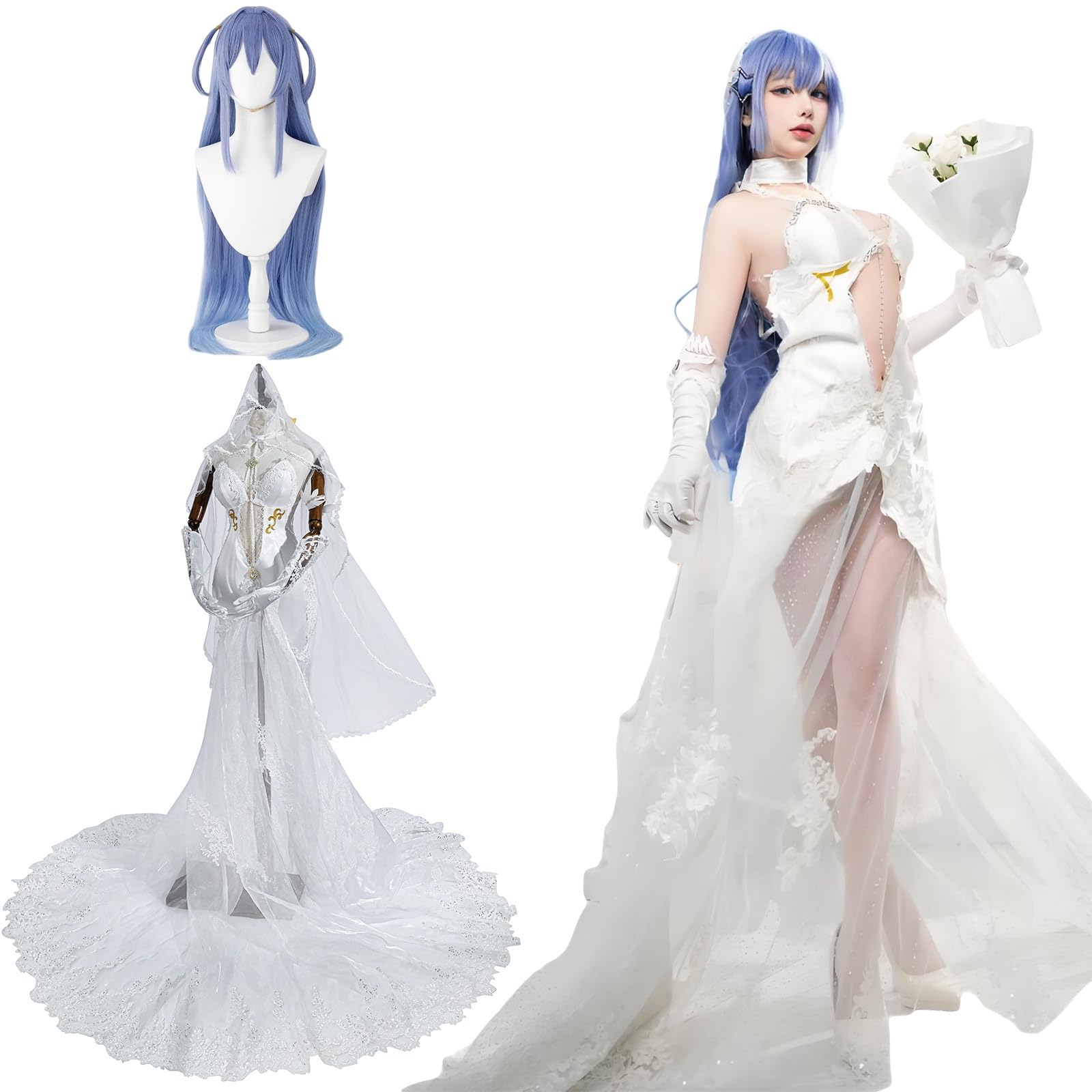 コスプレ衣装　アズールレーン　ニュージャージー　ウィッグ付き Amazon.co.jp: [神併良品] ニュージャージー コスプレ ウィッグ付き