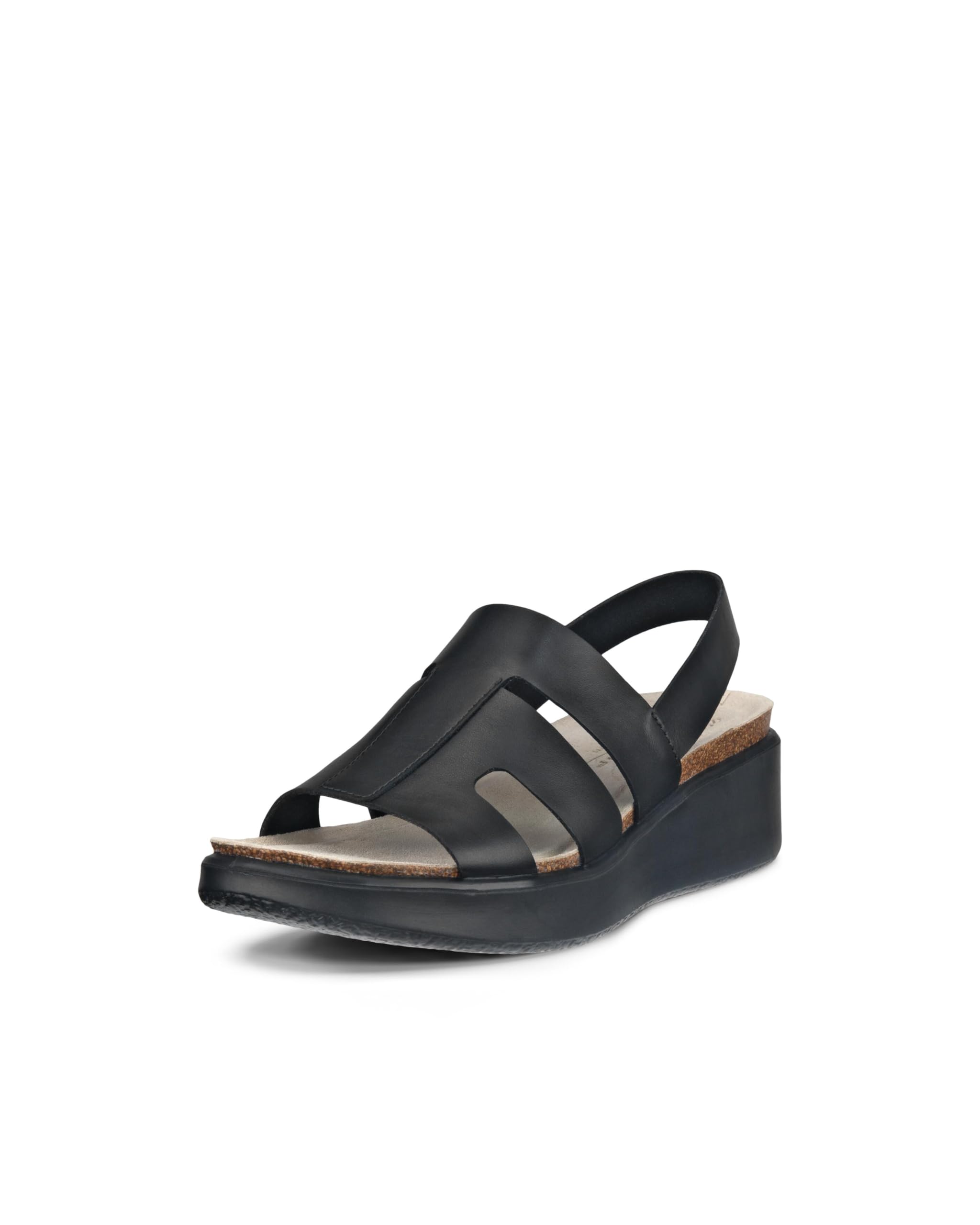 ECCO Women's Flowt Cork Oasis Sandal, Black, 6/6.5 UK