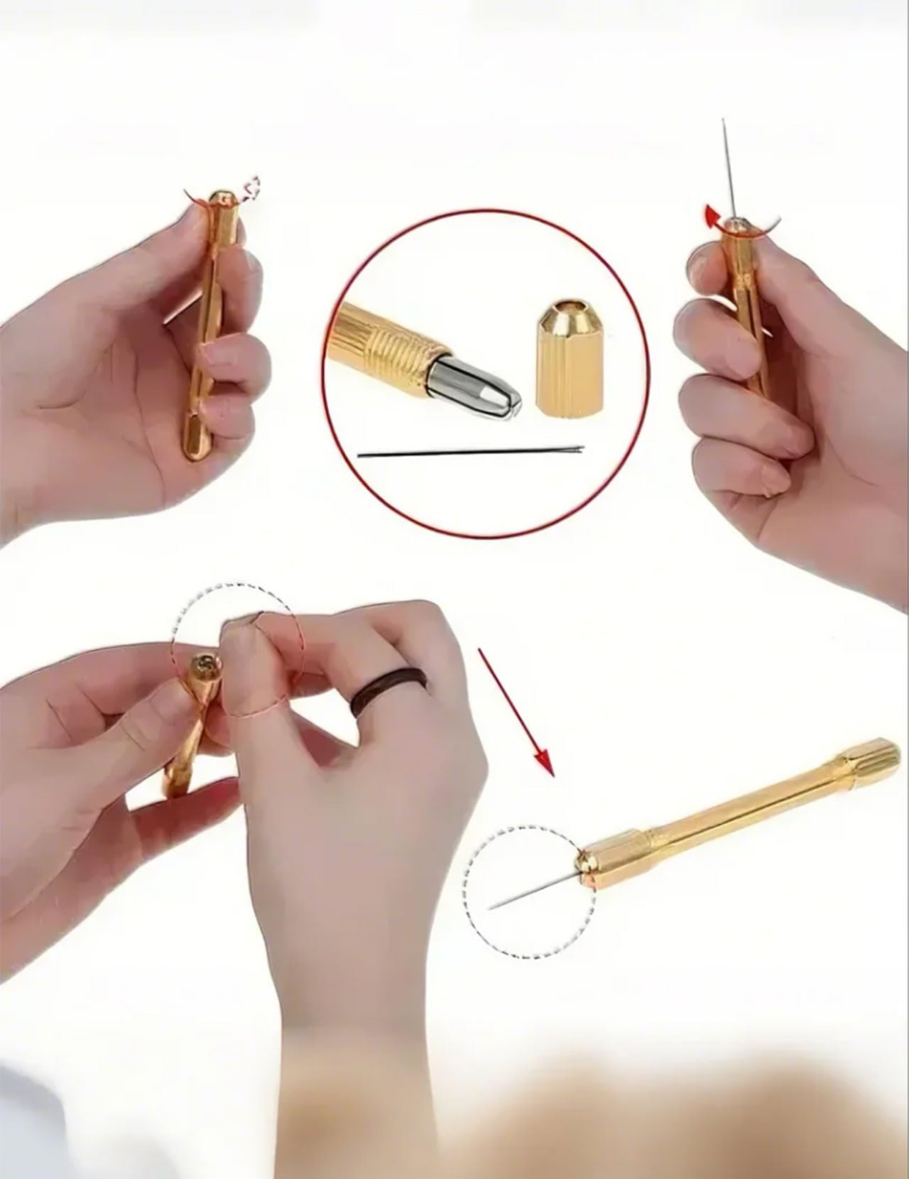 Portautensili per Radicare I Capelli della Bambola Doll Hair Wig Making Accessories Riradicare Rehair, con Aghi Accessori per Realizzare Capelli per Bambole