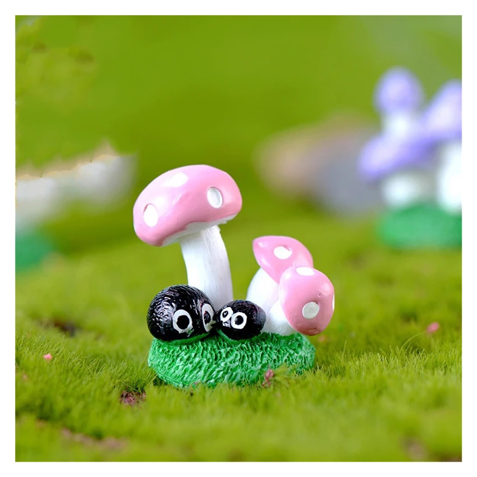 YDMHYLAI Garden Ornaments Miniature Garden Ornament Statue Figurines for Landscape Pot Dollhouse Home Decor, Soft Lightweight(1pc Mushroom Elf)