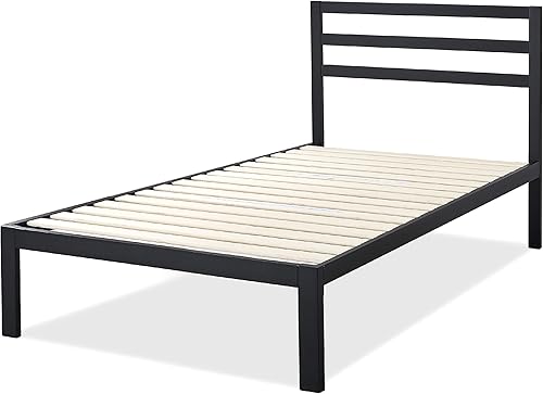 Miniatura 13 de ZINUS Mia - Base de cama de plataforma de metal con cabecera Soporte de listones de madera No necesita somier Fácil de montar Tamaño individual,