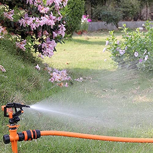 Sprinkler, roterende sprinkler, langeafstand pulserende hoofd gazon sprinkler, swing sprinkler, waterbesparing, geschikt… - Afbeelding 7