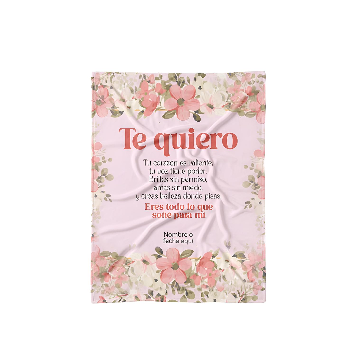 Personalised Blanket with Phrases. 8 Sizes Available. Unique Dedications for Family, Friends or Couple. Emotional and Original Gift (Model 3, 105 x 75)