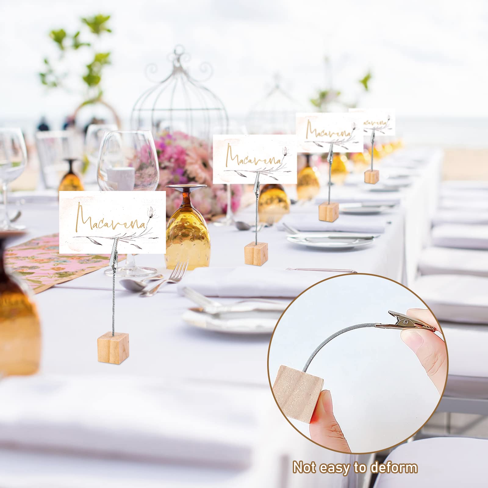 25 Porta Foto Con Graffette - Supporto Per Memo E Decorazioni