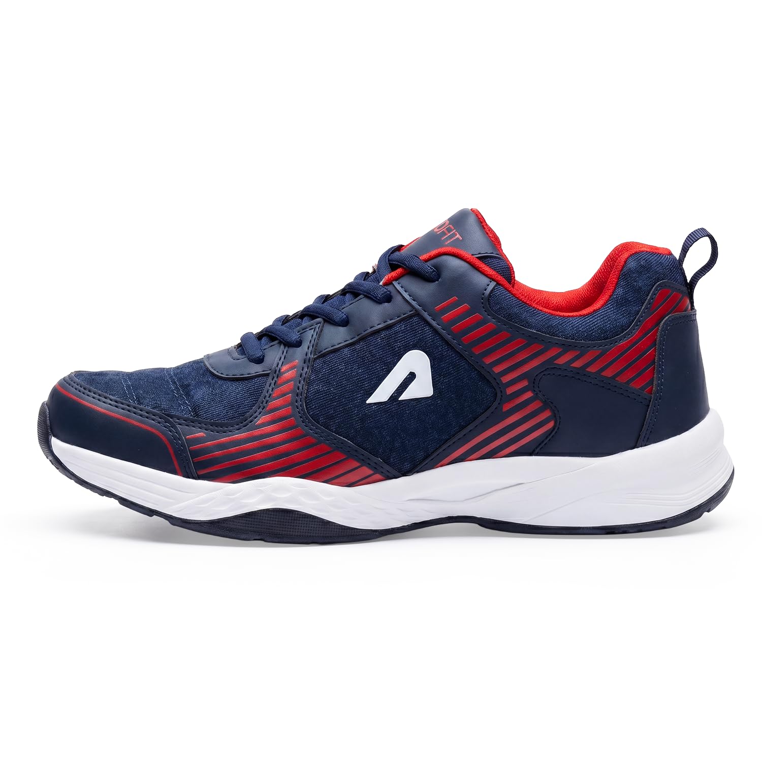 Boldfit Badminton Shoes for Men Blue Navy Red