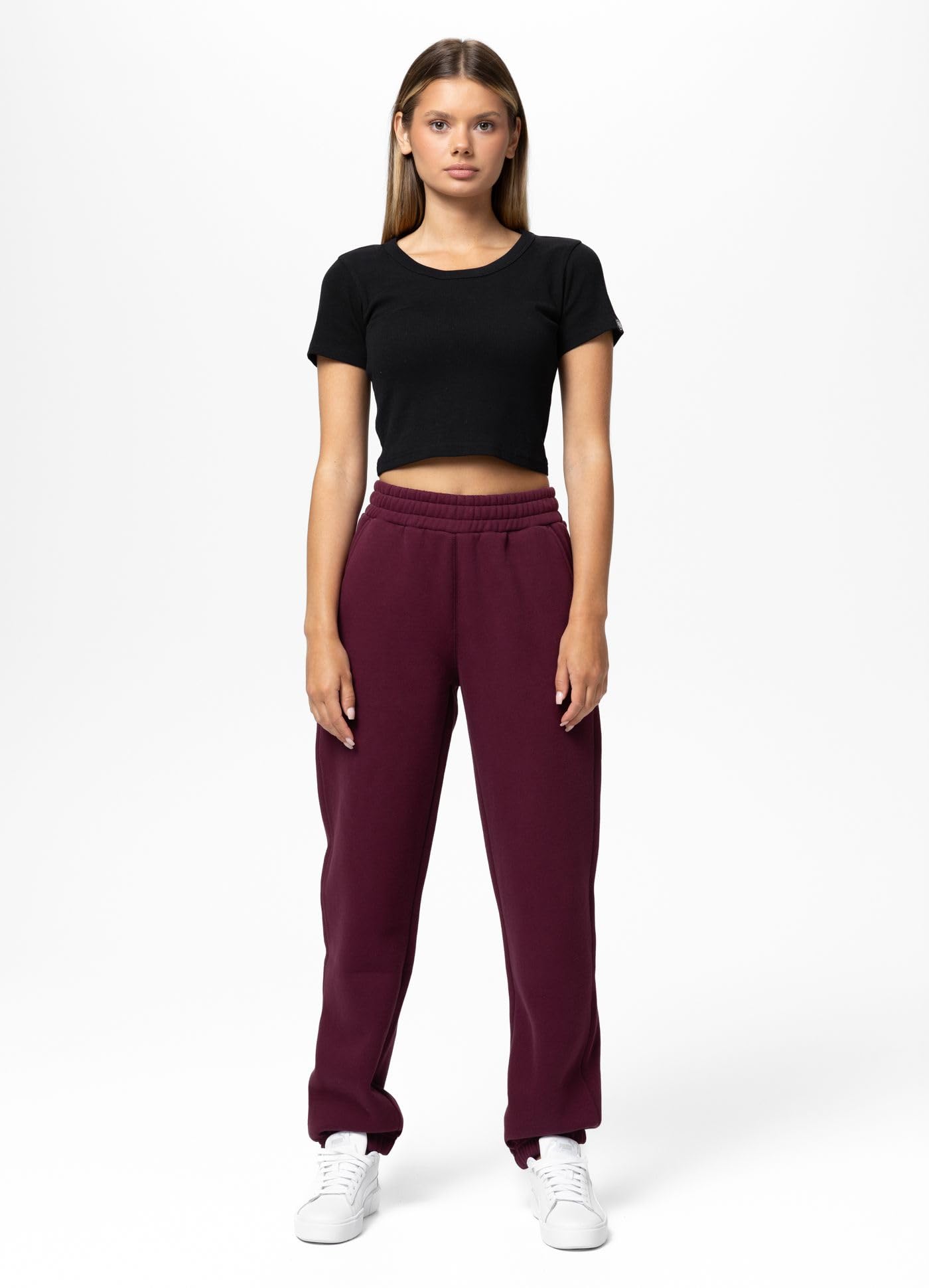PITBULL Damen Jogginghose TULLA - Frauen Sweatpants Oversize Fit Sporthose, Baumwolle Polyester Mix, Bequeme Trainingshose mit Kordelzug & offenen Taschen, Komfortable Freizeit Hose