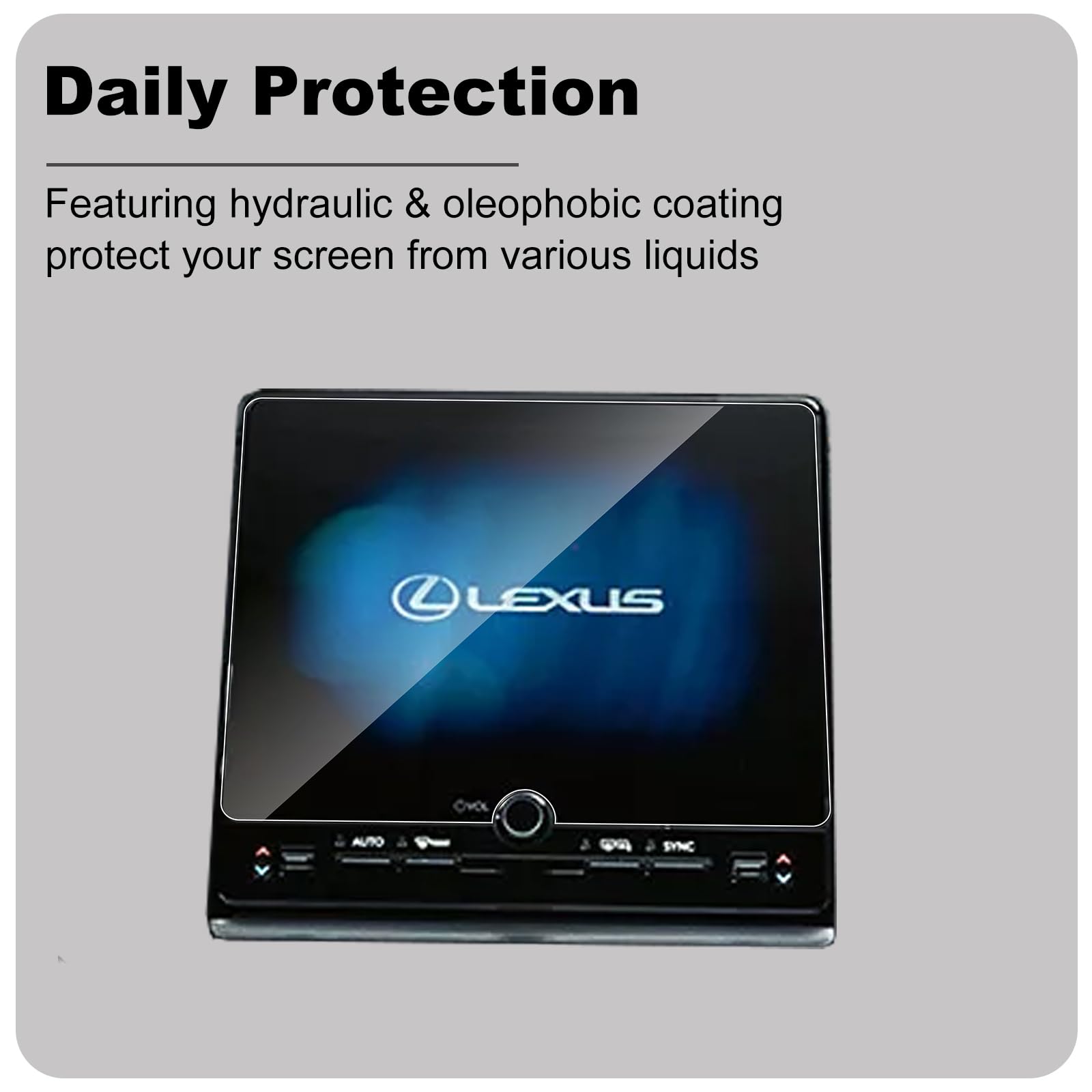 Pellicola Protettiva Vetro Temperato 9H per Lexus LBX 2024 9,8 Pollici Anti-Graffio Anti-Impronte