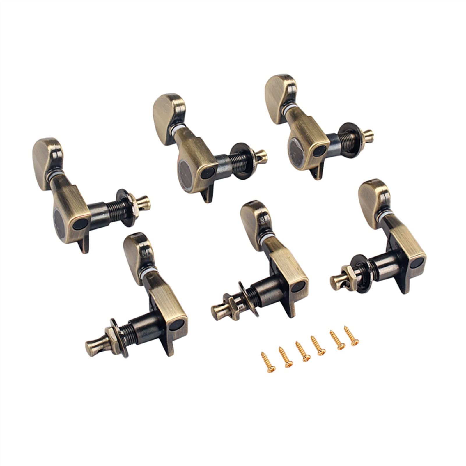 Stimmwirbel Gitarrensaiten 1 Set Legierung Kupfer Electric Guitar Tuning Pegs Tuner Mit Aderrules Schrauben 3R3L. Bronze