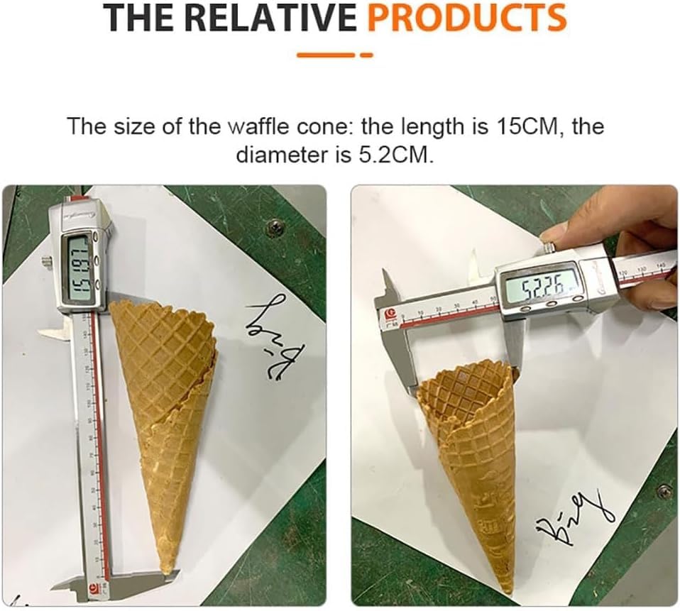 Rodillo de cono de helado para moldear cucuruchos sin romper la masa 5