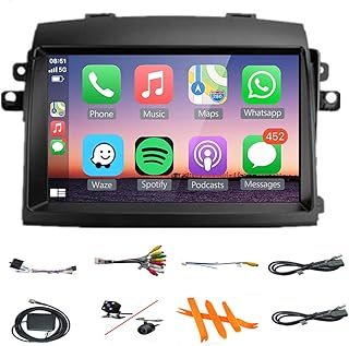 for Toyota Sienna Radio Upgrade 2004 2005 2006 2007 2008 2009 2010 Car Stereo, Built-in DSP EQ Wireless/Wired Carplay Android Auto GPS Navigation 9 Inch IPS Touchscreen with Free Backup Camera 2+32GB