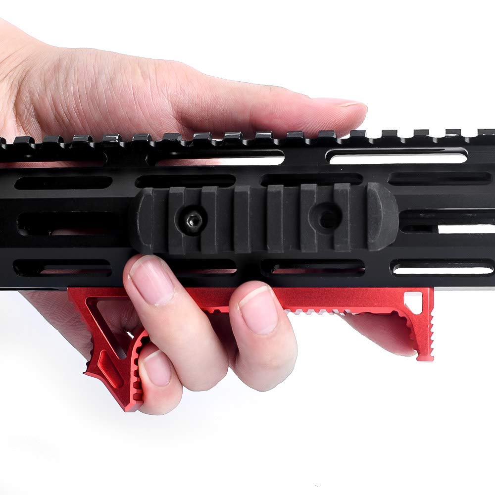 WADSN Tactical Aluminum Mlok Link Curved Foregrip Airsoft Hand Stop