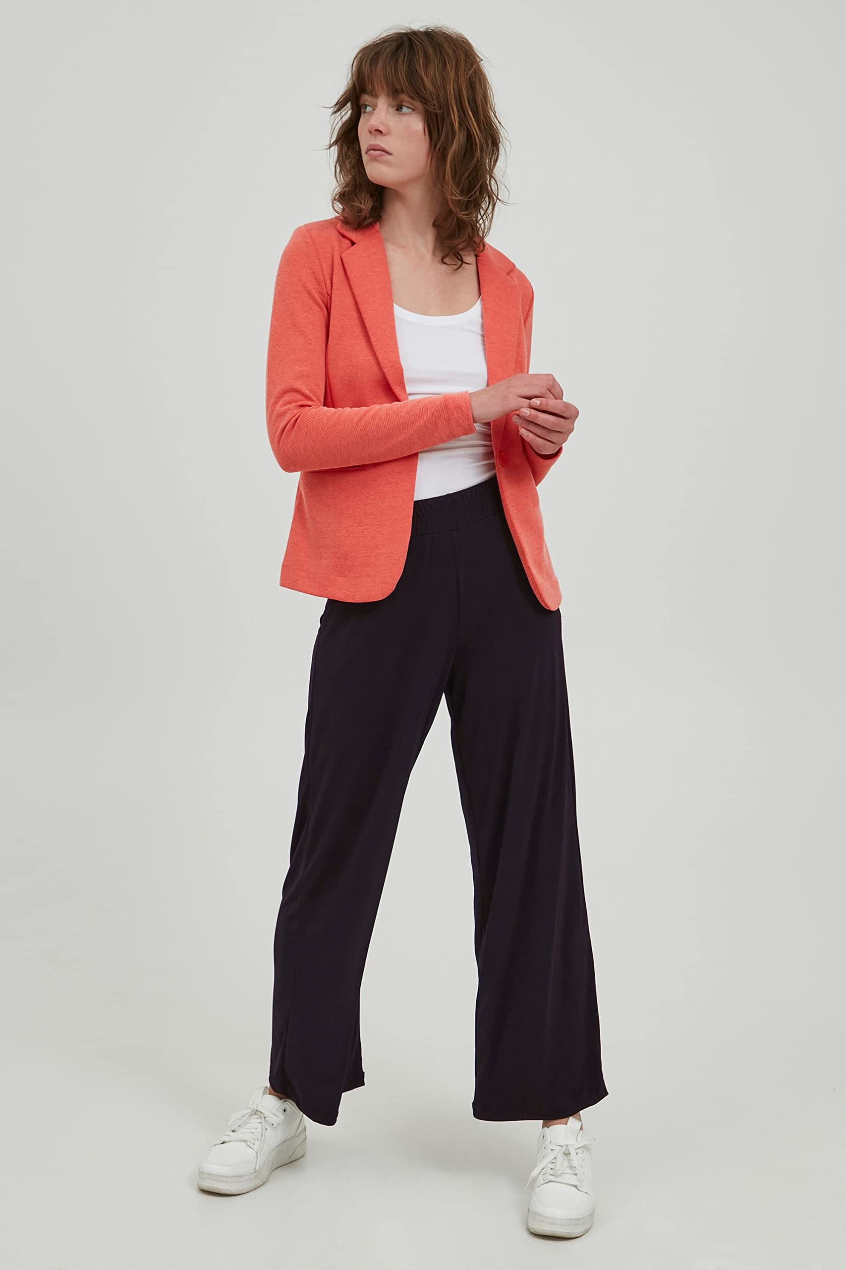 ICHI IHLIMA PA Damen Culotte Hose Stoffhose mit Stretch