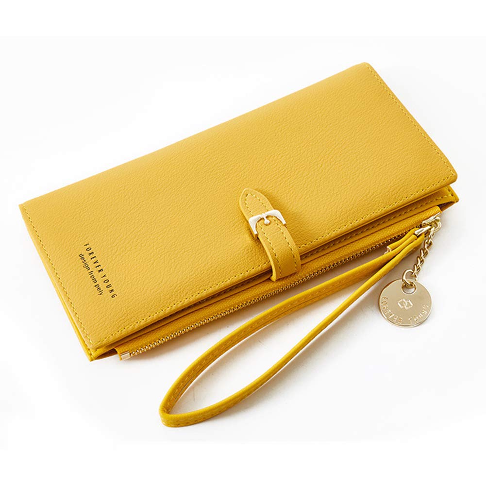 Portafoglio da donna in pelle PU con cinturino da polso borsa a mano per telefono cellulare regalo per donne ragazze