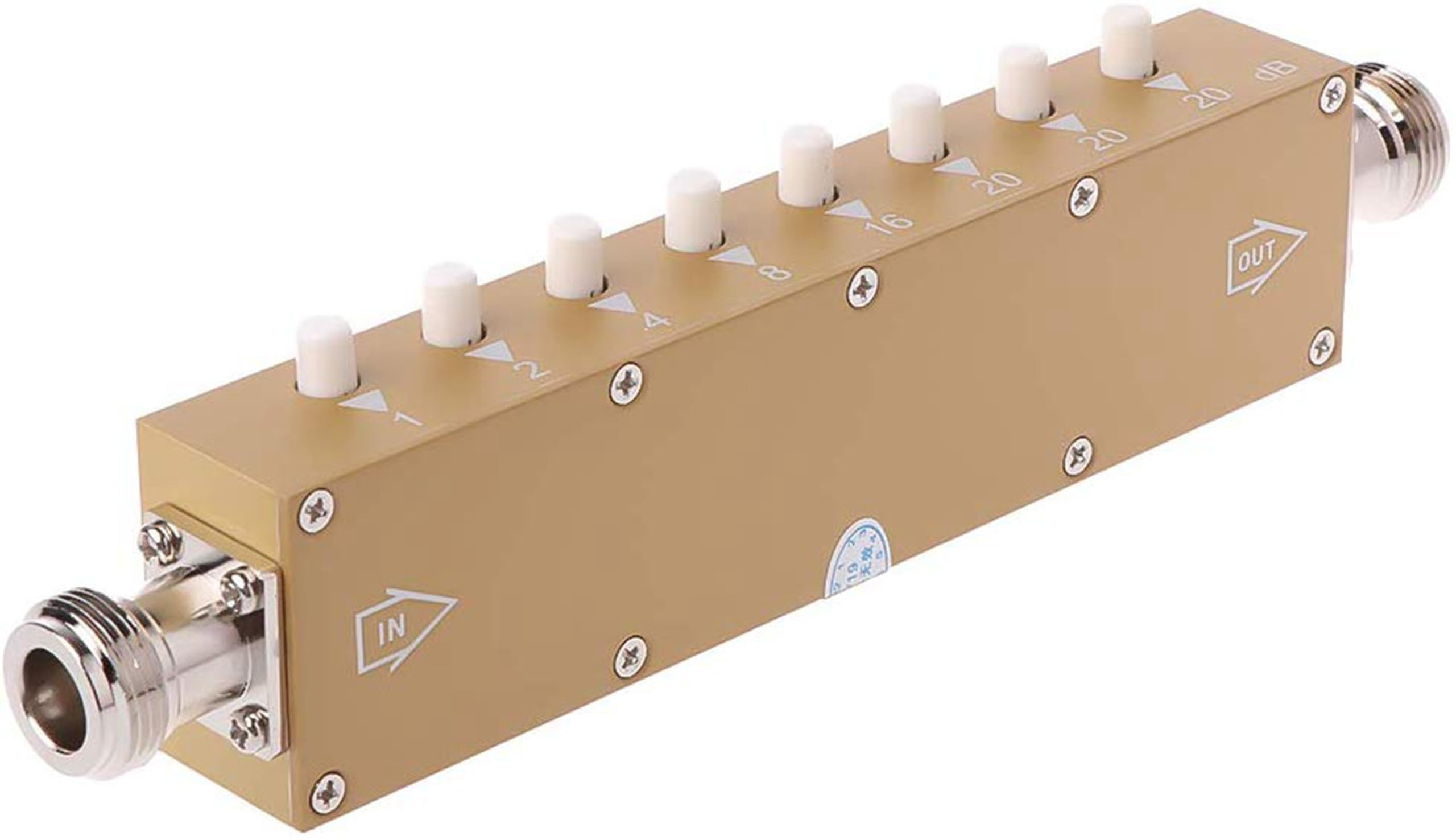 (N) Female To Female 50 Ohm PushButton Step attenuator