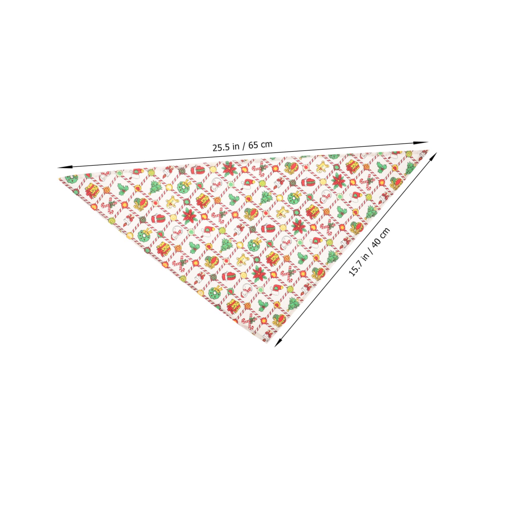 Chunful 100ピース クリスマス ドッグ バンダナ バルク 赤と白