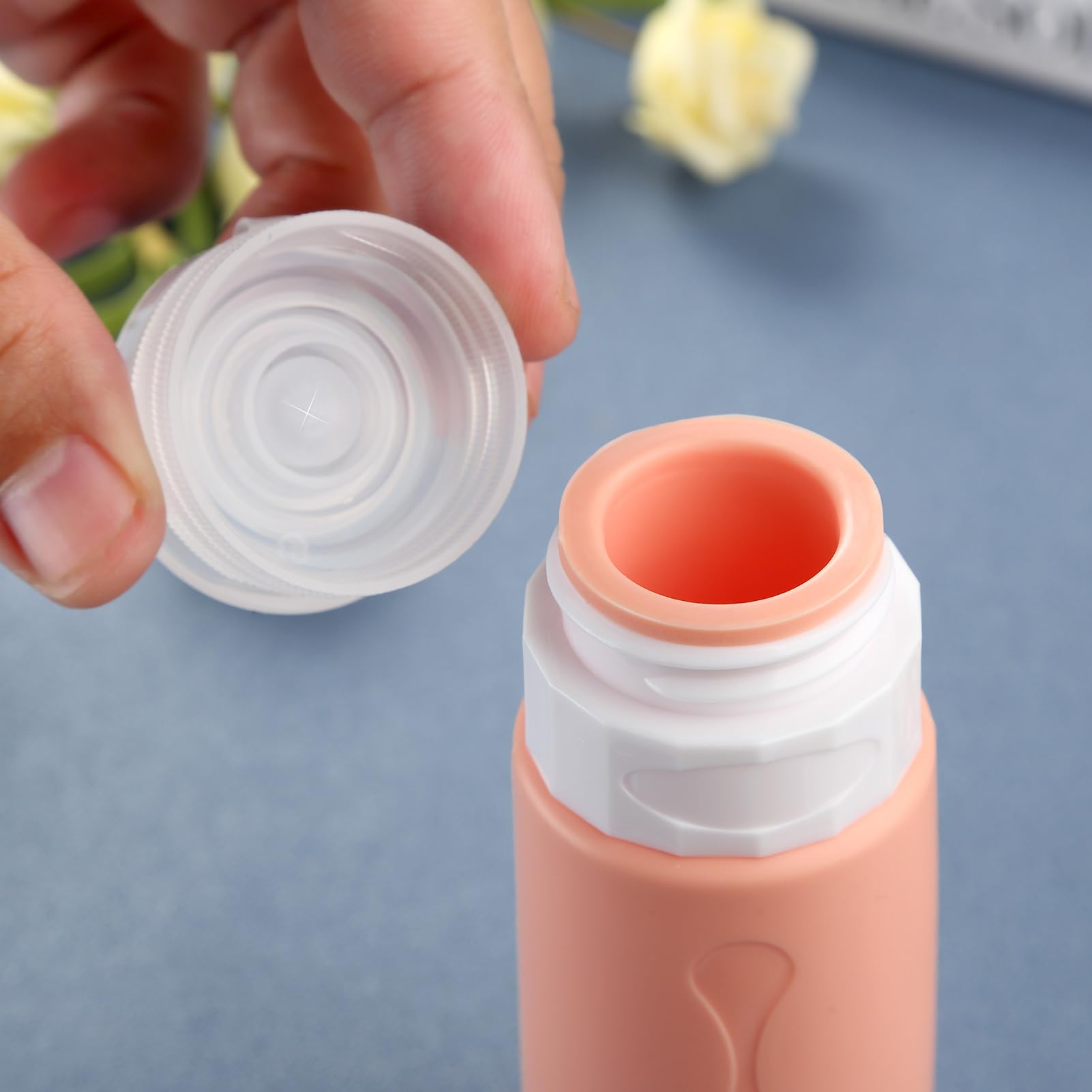 Gemice Travel Bottles for Toiletries, Tsa Approved, Travel Size Containers, BPA Free Leak Proof Tubs Refillable Liquid Accessories for Cometic Shampoo and Lotion Soap