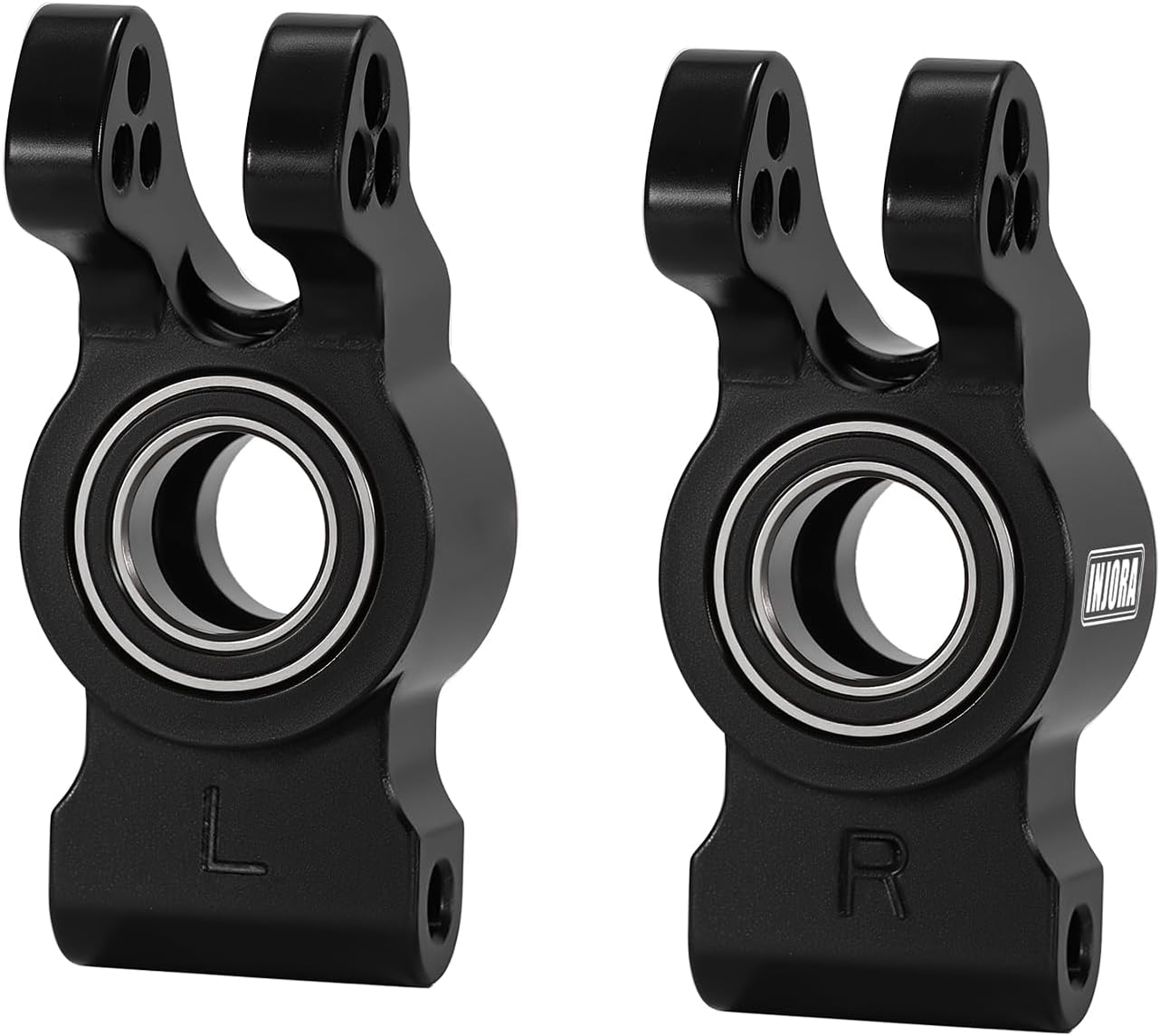 INJORA Aluminum Rear Hubs Replacement for 1/16 ARRMA Mojave GROM 1/12 Losi Nascar Upgrade