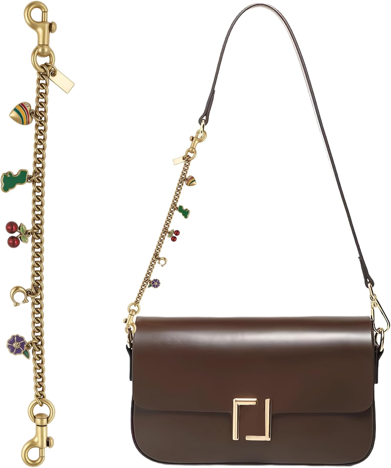 Bag Chain Charm for Handbag, Purse Wallet &Pants Chain Jean Chains, Vintage Bag Strap Chains Extender - Image 4