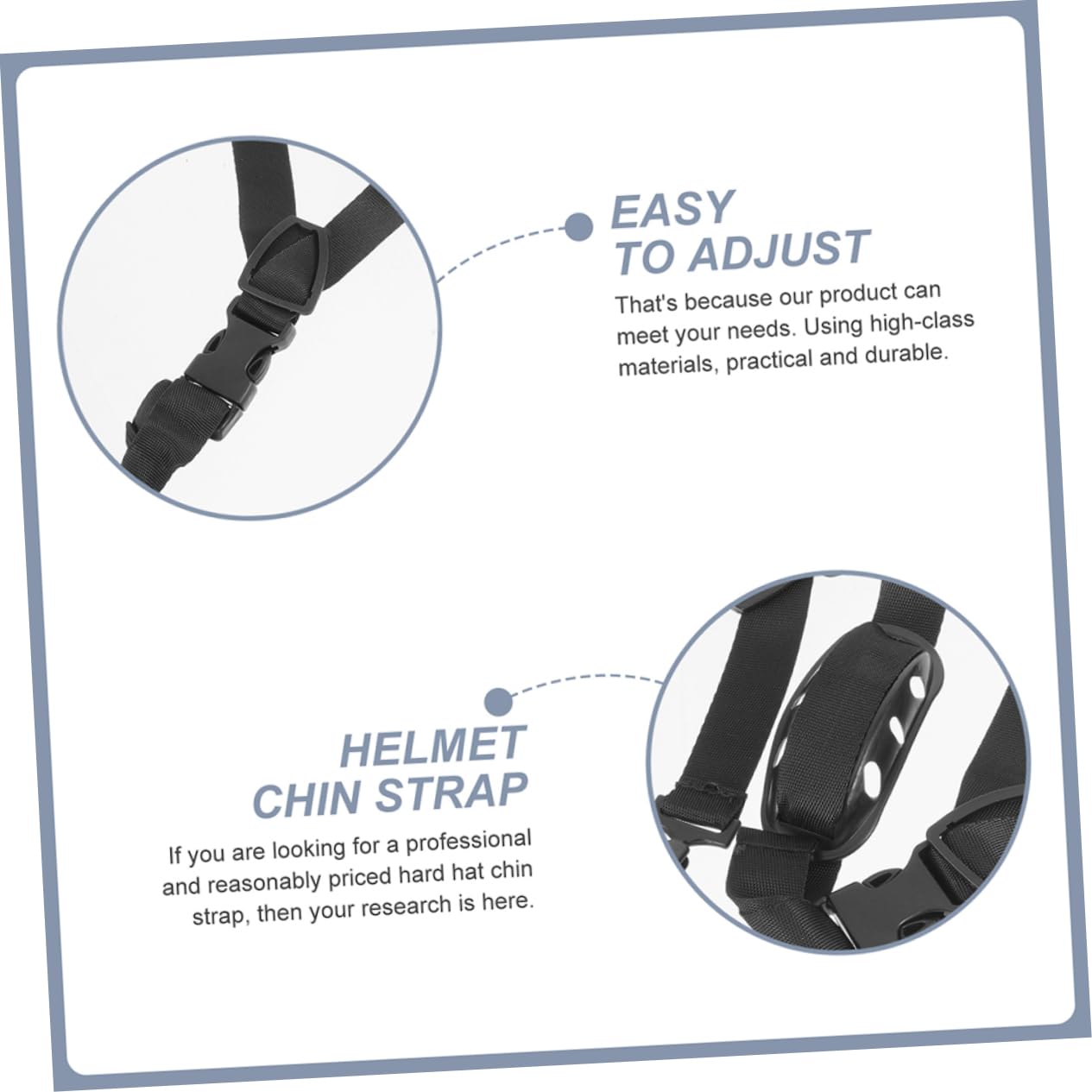 Angoily Easy Install Helmet Chin Strap Helmet Chin Strap Buckle Comfortable Fit