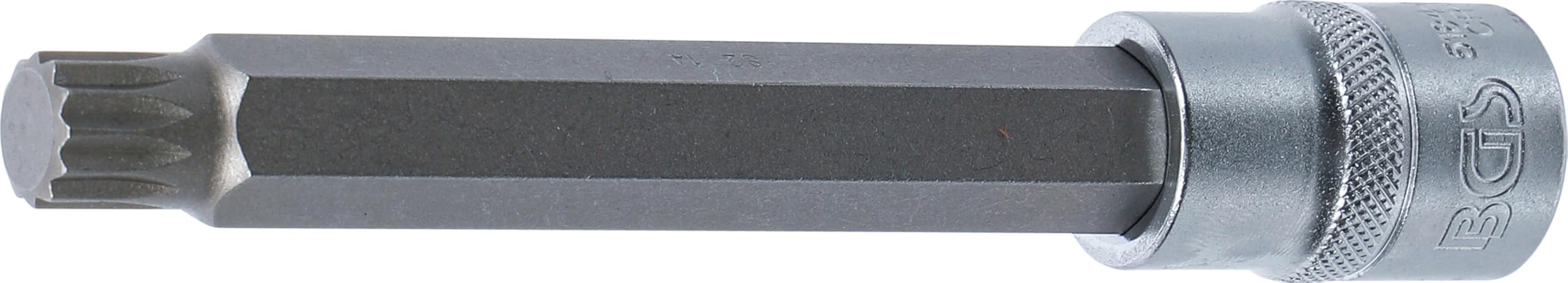 Bgs Multicoloured 5184-M14 | Bit Socket | Length 140 Mm | 12.5 Mm (1/2") Drive | Spline (For Xzn) | M14
