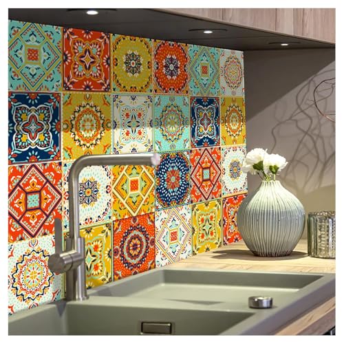 Image of Barebeauty 60 x 200 cm Kitchen Wallpaper, Self Adhesive Oil Proof Waterproof Wall Sticker for Kitchen, Anti-Mold Heat Resistant Backsplash Wall Covering (Pack of 5, 64.6 Sq. Ft. Approx)